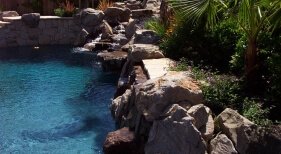 Brockman - Swimming Pools with Rock Waterfalls