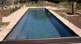 Frazel Pool with Fountain and Pergola